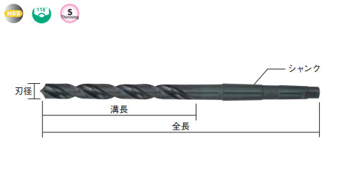 テーパドリル 23.5mm - 大工道具・金物の専門通販アルデ
