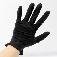 シンガー ニトリル手袋 SRB ブラック 粉なしタイプ Sサイズ 100枚入 取寄品の3枚目