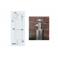 上部水栓型ステンレス水栓柱(ショート型)(1本価格) 624-083の2枚目