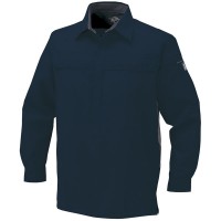 エコ・製品制電長袖シャツ ネイビー 3L ※取寄品の1枚目