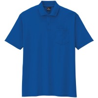 制電・防透・消臭 半袖ポロシャツ ブルー SS ※取寄品の1枚目