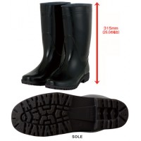PVC長靴 ブラック 24.5cm ※取寄品の2枚目