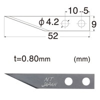 プラスチックカッター替刃 (M-500用) BM1刃 (小刀刃 刃厚0.8mm) BM1×6枚 取寄品の2枚目