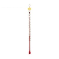 棒状温度計 バラ アルコール H-4S 0～100℃ 15cmの1枚目
