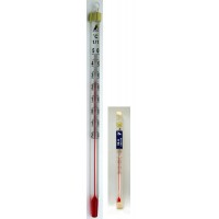 棒状温度計 バラ アルコール H-8S -20～50℃ 15cmの3枚目