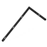 曲尺 小型 サンデーカーペンター 黒色30×15cm 裏面角目の1枚目