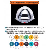 ヘルメット 紺 ワンタッチ内装付 ※受注生産品の3枚目