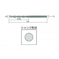 ギザ軸コンクリートドリルロング(振動用)刃径3.5mmの2枚目