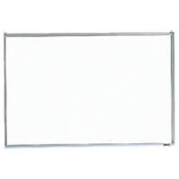 壁掛スチール製ホワイトボード(白暗線)900×1200mm シルバーの1枚目