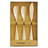 COPPER the cutlery アイスクリームスプーン×2本&バターナイフ×1 (3PCセット) 取寄品の1枚目
