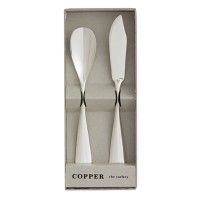 COPPER the cutlery アイスクリームスプーン&バターナイフ ペアセット シルバー 取寄品の1枚目