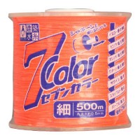 蛍光色ナイロン水糸セブンカラー オレンジ 細 500mの1枚目