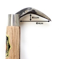 三木木工所 地長鈎 鉄爪 手鈎 手鉤 柄の長さ 270mm 木製 受注生産の2枚目
