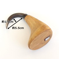 三木木工所 のんこ 手鈎 手鉤 柄の長さ 105mm 木製 受注生産の2枚目