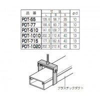 プラスチックダクト用吊り金具(1010型) (1個価格)の2枚目