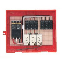 屋外電力用仮設ボックス(赤色)感度電流30mA RB-14AO5 (1個価格)の1枚目