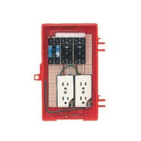 屋外電力用仮設ボックス(赤色)感度電流15mA RB-2AT (1個価格)の1枚目