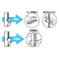H・L形鋼・吊りボルト用(電気亜鉛めっき仕様) (10個価格)の3枚目