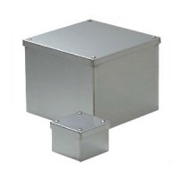 防水ステンレスプールボックス(カブセ蓋・アース端子付)157×157×75mm (1個価格) 受注生産品の1枚目