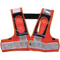 フルハーネス用安全ベスト 『装着できるんです』 橙/白 墜落制止用器具 ハーネス 安全帯 取寄品の1枚目