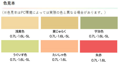 NEW水性インテリアカラー和室カベ 0.7L 黄じゅらく 取寄品 - 大工道具