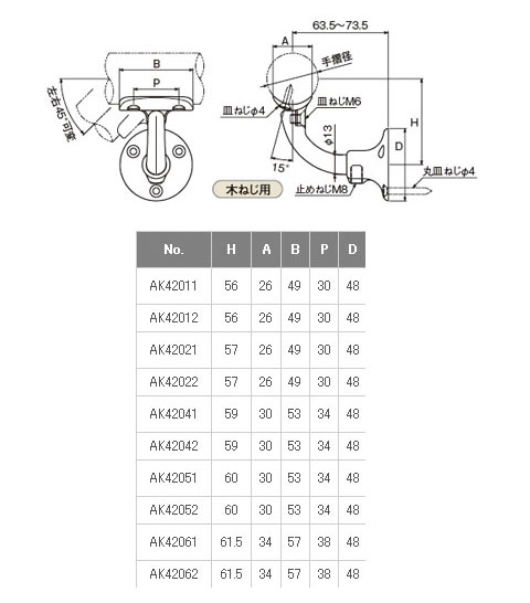 V400 自在L型ブラケット 半受タイプ 木ねじタイプ 手摺径40 - 大工道具