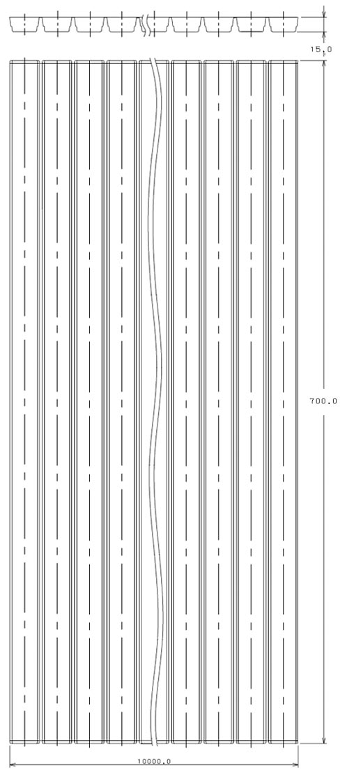 シャッター式風呂フタ(アイボリー)(幅700mm×長さ10m) - 大工道具・金物