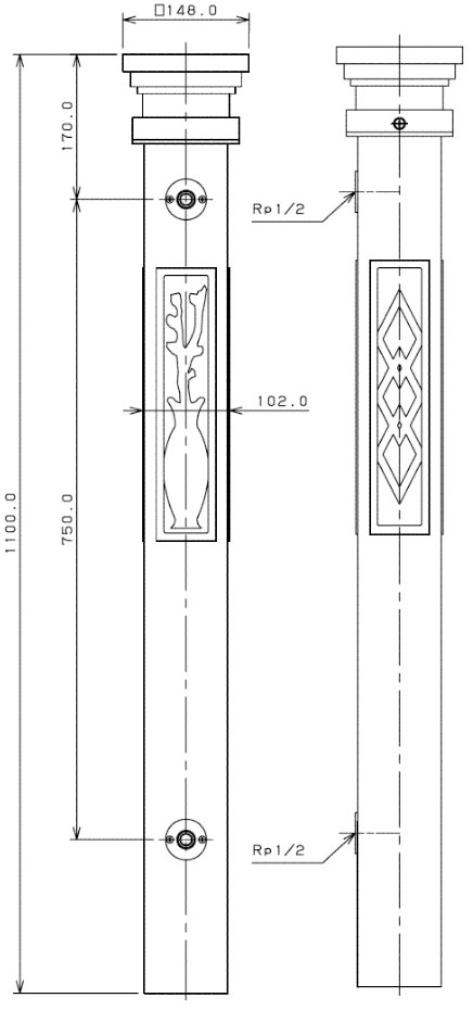 レトロ水栓柱 624-026 - 大工道具・金物の専門通販アルデ