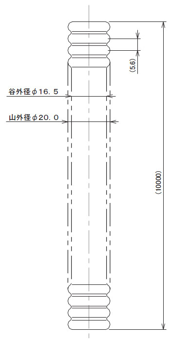 巻フレキパイプ(316L・呼称20×長さ10m)(1巻価格) 6712-20×10 - 大工