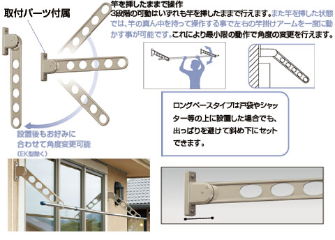 窓壁用ホスクリーン HK-75-BL 2本1セット 大工道具・金物の専門通販アルデ