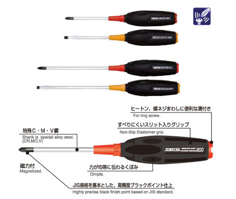 マイスターグリップドライバー(-)6.0×100 - 大工道具・金物の専門通販アルデ