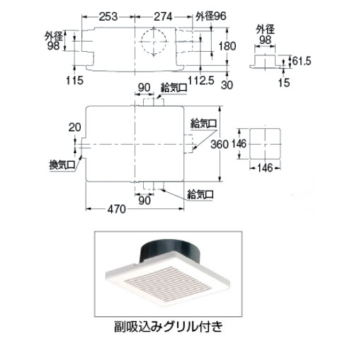 浴室換気乾燥暖房機 質量約7.1kg ※メーカー直送品 - 大工道具・金物の