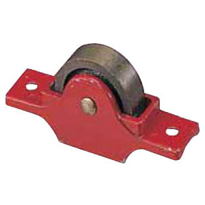 赤枠ローラー戸車 鋳物枠(45mm・袖平型)(1個価格) - 大工道具・金物の