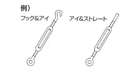 ステンレス金具 枠式ターンバックル用枠のみ(ミリネジ枠)3M 20個価格