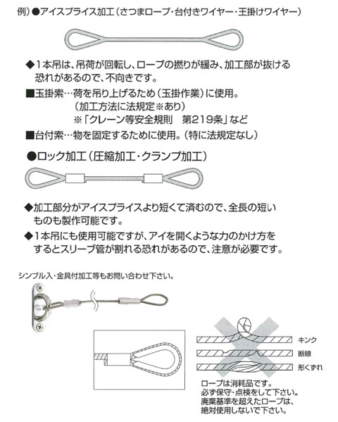 ステンレスワイヤーロープ 7×19 ロープ径1.2mm カット物1m価格 受注