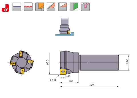 三菱 スクリュオン式汎用正面フライス ASX445R08006C :2488515:GAOS