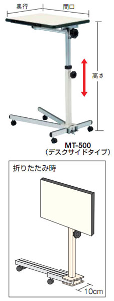 ミニテーブル(デスクサイドタイプ)500×350×570～870mm - 大工道具