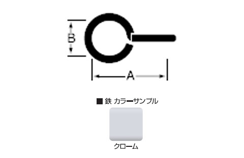 鉄チェイン(鎖)(シングルジャック)30m(箱入)線径2.0mmクローム【取寄せ