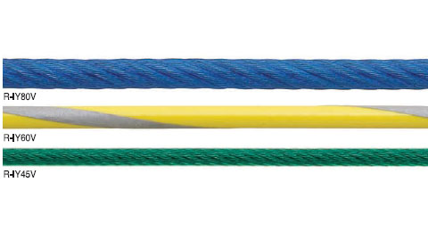 鉄ワイヤーロープビニコートタイプ(リール巻)100m巻 ロープ径3.0mm