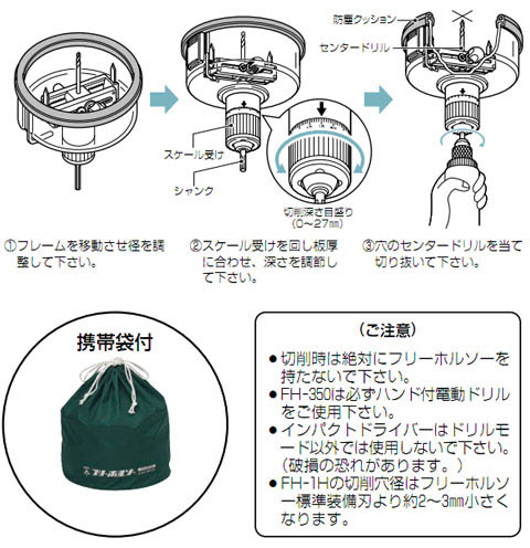 フリーホルソー 石膏ボード専用 1個価格 - 大工道具・金物の専門通販アルデ