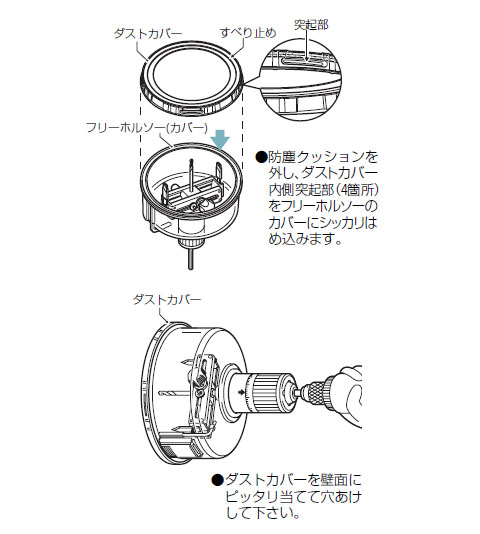 ダストカバー(フリーホルソー用)FH-150用(1個価格) - 大工道具・金物の