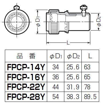 CPアダプター(ワンタッチ型)PF管22⇔薄鋼25 100個価格 - 大工道具