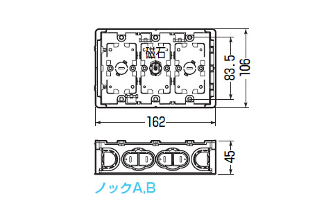 小判スライドボックス(センター磁石付・深形)3ヶ用(20個価格) - 大工