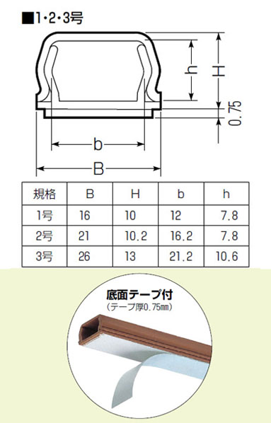 プラモール(ウッドタイプ・テープ付)3号 チーク調 50本価格 - 大工道具