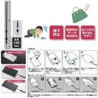 スマホペタスト 丸紐ネックストラップ レッド 取寄品の2枚目