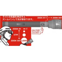 アイガー現場用ズームライト3W 全長302mm×直径53mm(グリップ部38mm)の2枚目