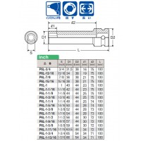 3/4 インパクトレンチ用ソケット ロングタイプ(6角)1-1/16inch ※取寄品の2枚目