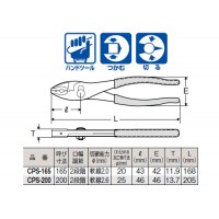 コンビネーションプライヤ ソフト 200mm ※取寄品の2枚目