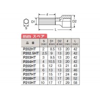 1/4 ヘックスソケット 2mm ※取寄品の2枚目