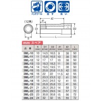 3/8 スペアソケット ディープタイプ(12角)10mm ※取寄品の2枚目